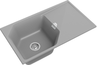 RIVELATO Мойка LOCUS 85  1-чаш 850*500 grigio metallizzato арт.LS-85 grigio metallizzato