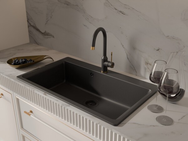RIVELATO Мойка AXEL 90  1-чаша 870*520мм antracite арт.Х-90 antracite