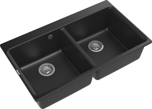 RIVELATO Мойка AXEL 90-2D  2-чаши 870*520мм antracite арт.X-90-2D antracite