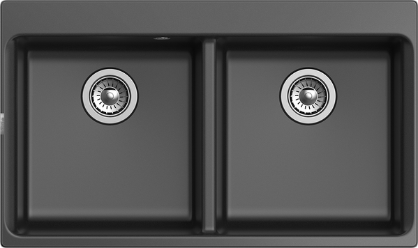 RIVELATO Мойка AXEL 90-2D  2-чаши 870*520мм antracite арт.X-90-2D antracite