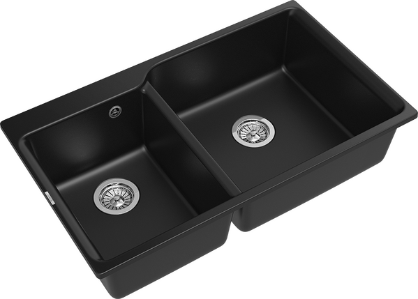 RIVELATO Мойка AXEL 90D  2-чаши 870*520мм antracite арт.X-90D antracite