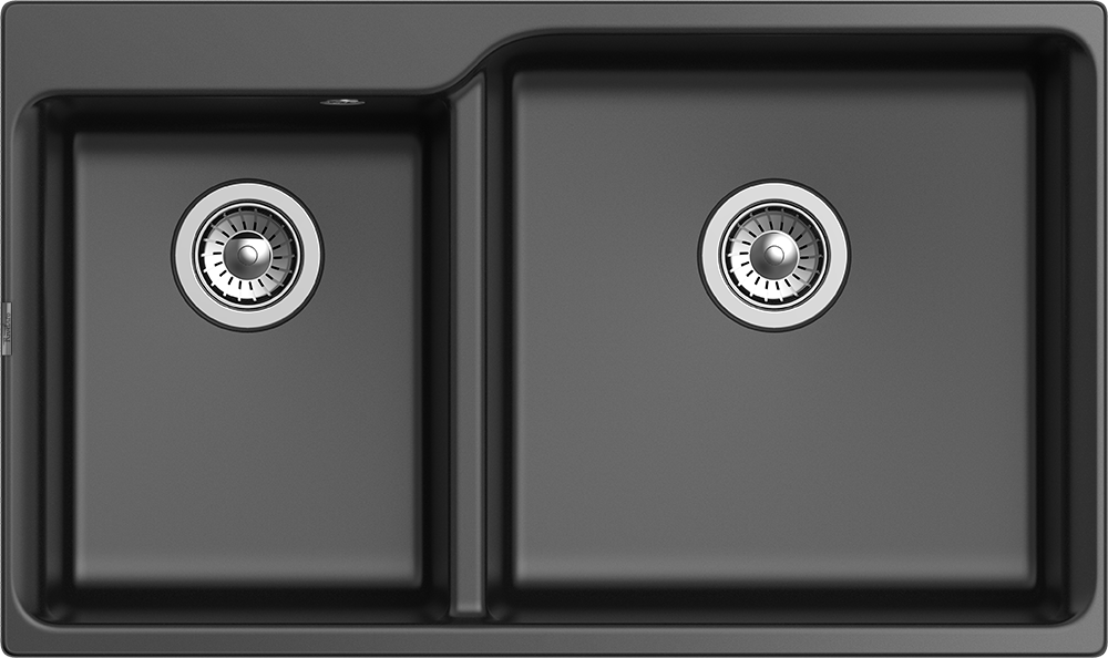 RIVELATO Мойка AXEL 90D  2-чаши 870*520мм antracite арт.X-90D antracite