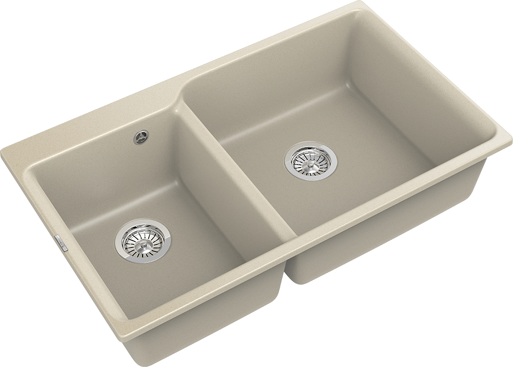 RIVELATO Мойка AXEL 90D  2-чаши 870*520мм beige scuro арт.X-90D beige scuro