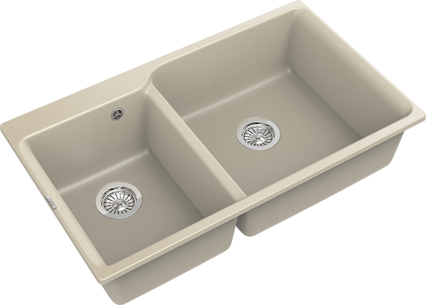 RIVELATO Мойка AXEL 90D  2-чаши 870*520мм beige scuro арт.X-90D beige scuro