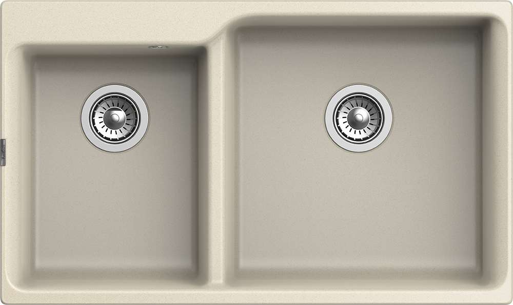 RIVELATO Мойка AXEL 90D  2-чаши 870*520мм beige scuro арт.X-90D beige scuro