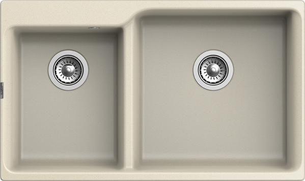 RIVELATO Мойка AXEL 90D  2-чаши 870*520мм beige scuro арт.X-90D beige scuro