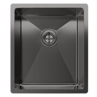 Rivelato Rinox 3844 UN PVD black Мойка нерж.сталь 1 чаша 380*440*200 мм арт.3844 UN PVD black