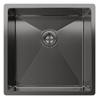 Rivelato Rinox 4444 UN PVD black Мойка нерж.сталь 1 чаша 440*440*200 мм арт.4444 UN PVD black