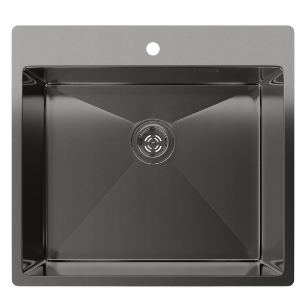 Rivelato Rinox 5450 PVD black Мойка нерж.сталь 1 чаша 540*500*200 мм арт.5450  PVD black
