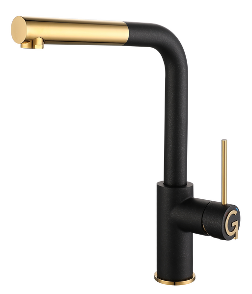 Rivelato Смеситель для кухни Albano Г-обр.с выдвижной лейкой D-35мм antracite/oro арт.1573503 antracite oro