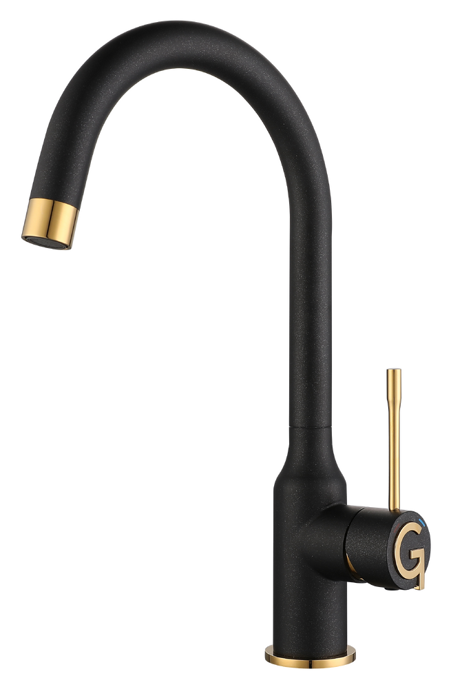 Rivelato Смеситель для кухни Garda U-обр. D-35мм antracite/oro арт.1923502 antracite oro
