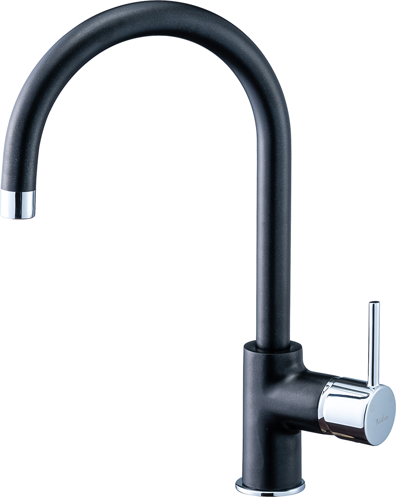 Rivelato Смеситель для кухни Orta U-обр. D-35мм antracite/cromo арт.9021208 antracite cromo