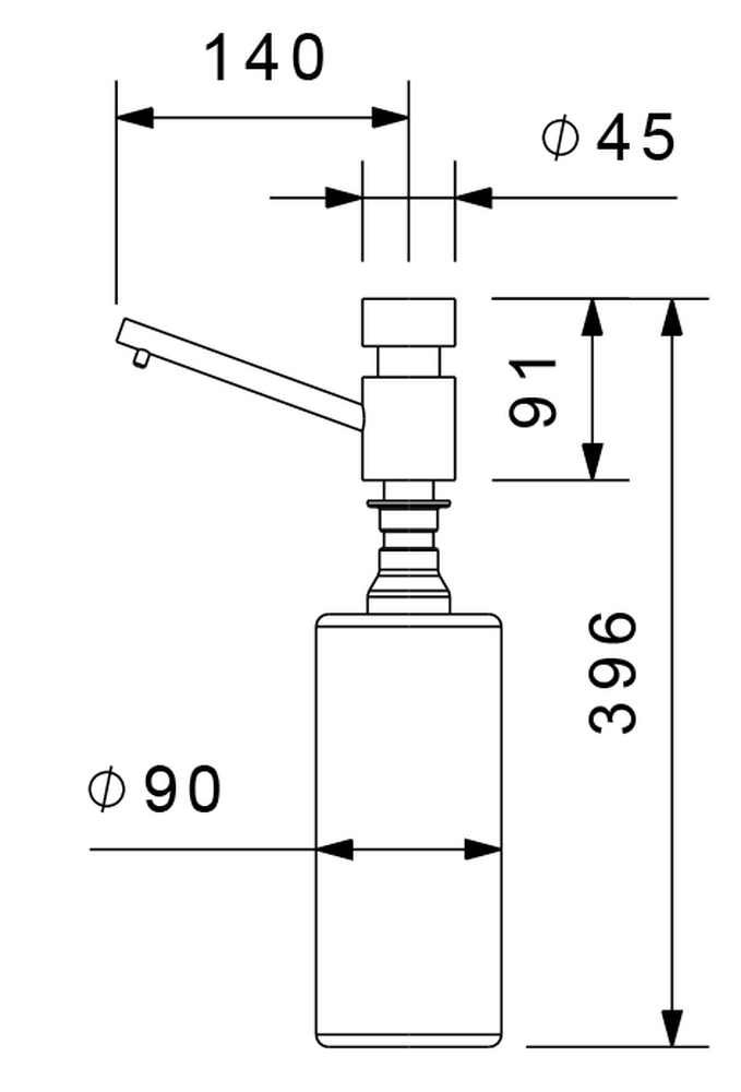 Rivelato  Дозатор большой RD-1000 brina арт.RD-1000 brina
