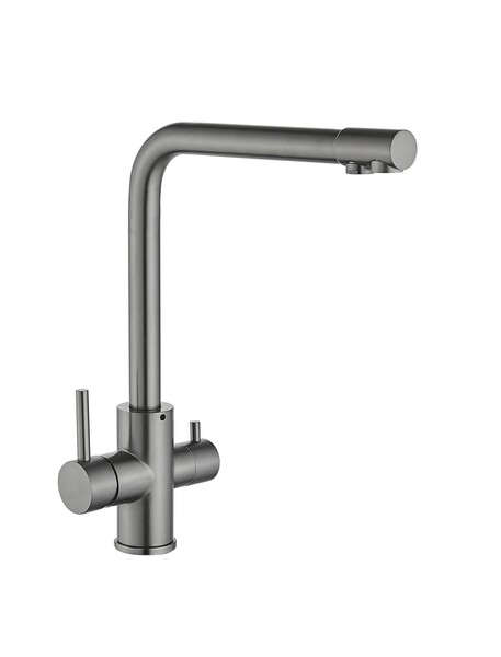 FS0862Q Смеситель Кухня FMARK под фильтр питьевой воды шар.d=35 Графит, матовый