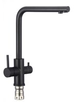 FS0962H Смеситель Кухня FMARK под фильтр питьевой воды шар.d=35, Чёрный, матовый