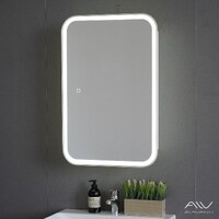 Шкаф зеркальный COSMETIC Light -60 белый Alavann 