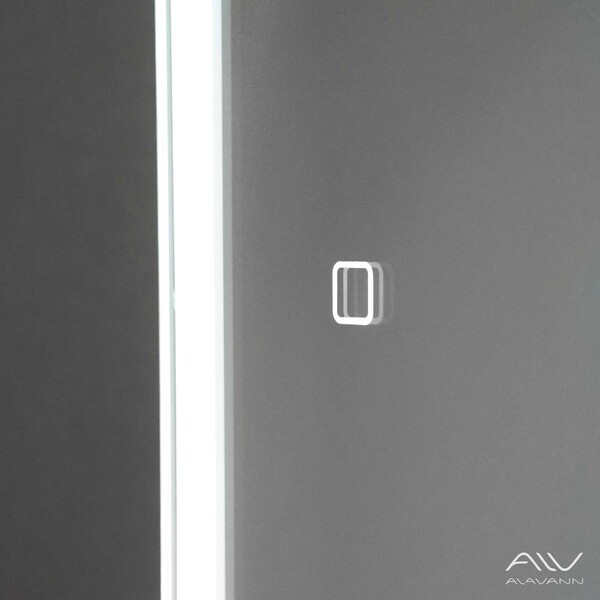 Шкаф зеркальный COSMETIC Light -60 белый Alavann 