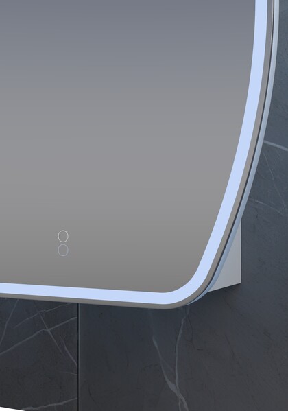 Зеркало-шкаф SANTREK HOME с LED подсветкой "ДИОНИС" правое 600х800мм белый