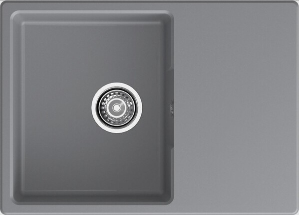 Мойка для кухни GranFest URBAN GF-URBAN 668L 680*490мм 1 чаша+крыло (658L темно-серый)