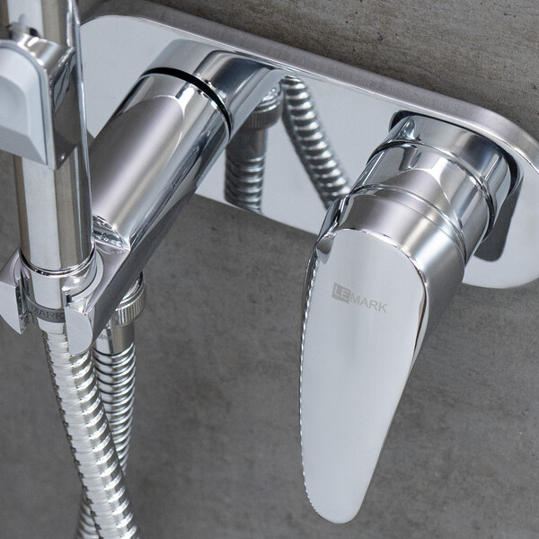 LM0419C Linara Смеситель с гигиеническим душем, встраиваемый, хром LEMARK