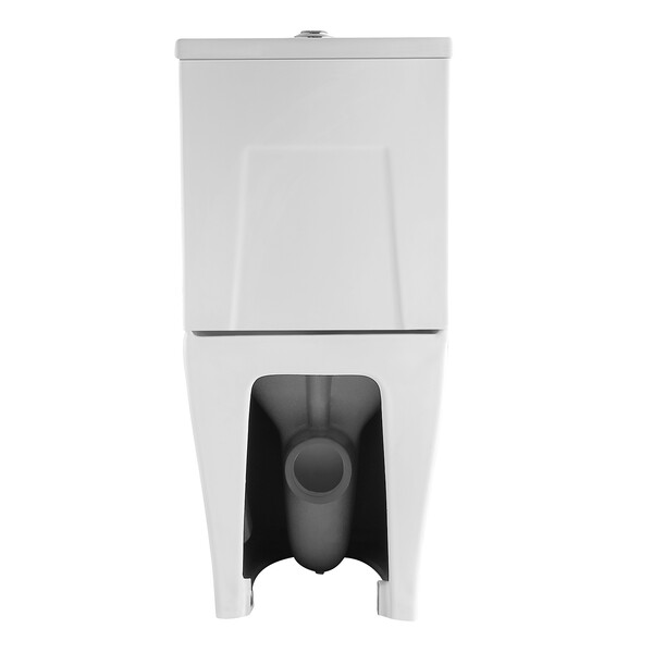 Унитаз-компакт безободковый (Торнадо) HOLLER BOX TORNADO (3.0)  (640*365*830мм, сиденье дюро с микролифтом, арматура 2-х режимная)  (2 места) белый