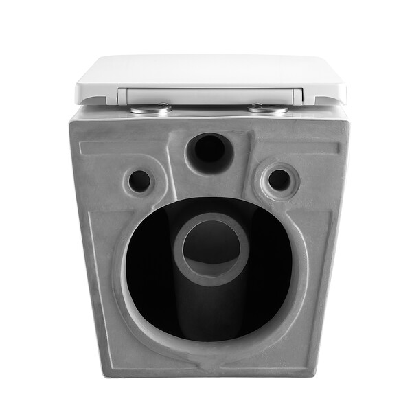  Унитаз подвесной безободковый (Торнадо) HOLLER STAGE TORNADO (3.0)  (520*340*355мм, сиденье дюропласт, микролифт) белый