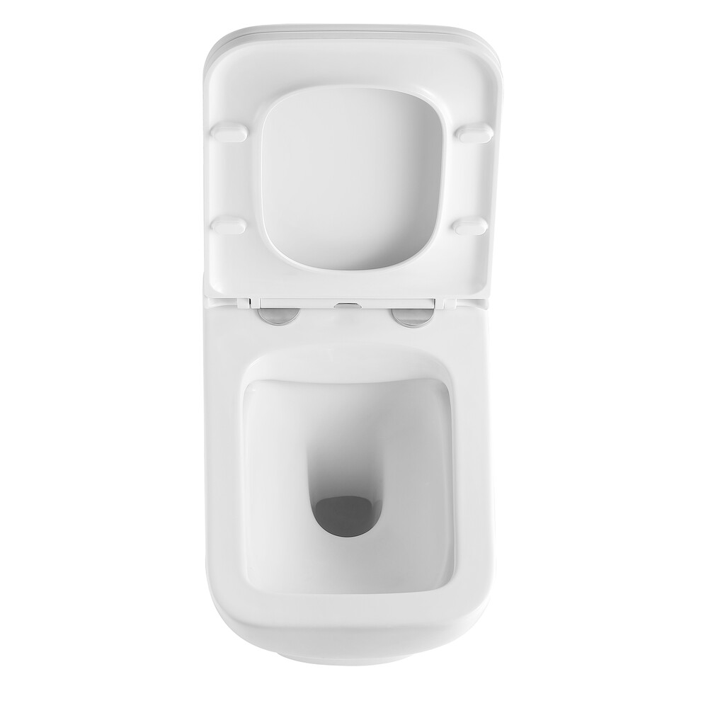  Унитаз подвесной безободковый HOLLER STAGE (520*340*355мм, сиденье дюропласт, микролифт) белый