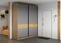 БОСТОН ШК-005 Шкаф-купе ЛДСП (Комплект) Корпус - Дуб Крафт золотой  Фасад ЛДСП - Серый Шифер АВ8 285