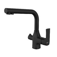 LM7258BL Ursus Смеситель для кухни, с подключением к фильтру питьевой воды, черный LEMARK