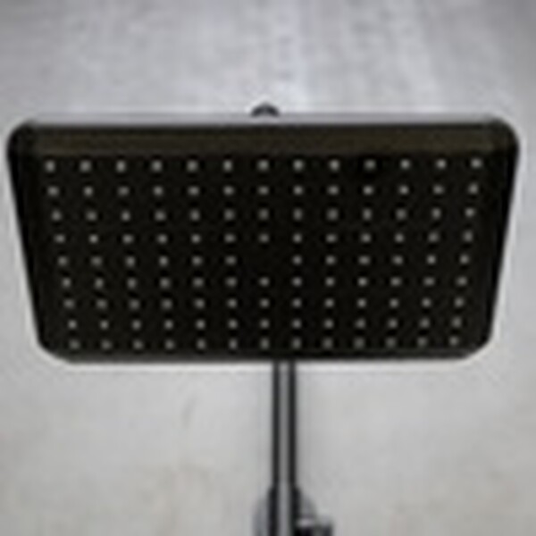 LM7270BL Ursus Смеситель для душа термостат. с верх. душ. лейкой "Тропический дождь", 3-ф. лейкой, черный LEMARK