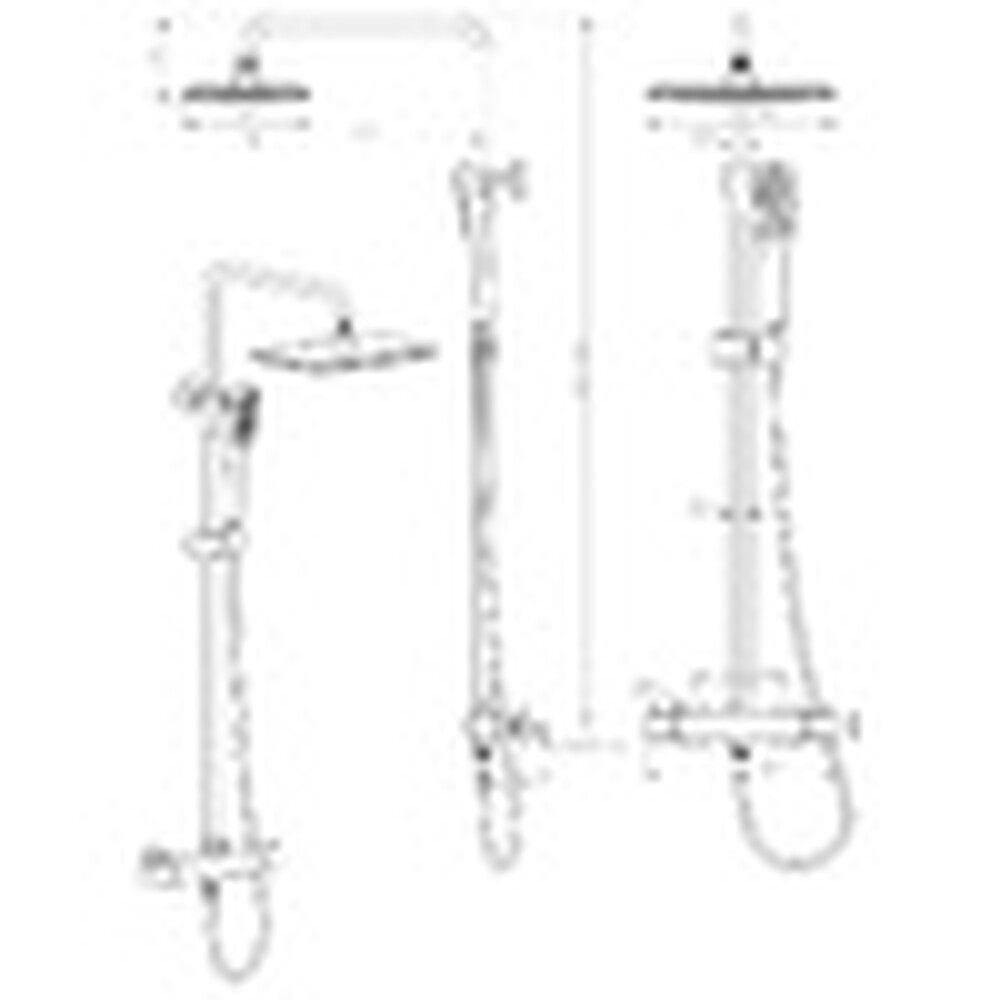 LM7270BL Ursus Смеситель для душа термостат. с верх. душ. лейкой "Тропический дождь", 3-ф. лейкой, черный LEMARK
