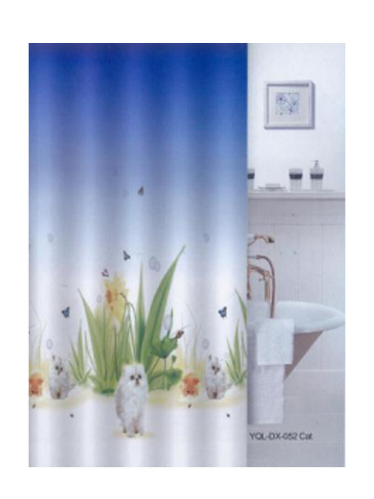 Штора д/ван "ZALEL" ФОТОПРИНТ 180х180 YGL DX-052 Cat