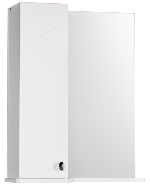 Зеркало-шкаф SANTREK HOME "Элегия" (Белый) Левый 570*717*230 *