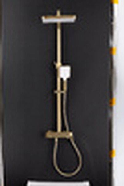 2490-3 Душевая система Frap со смесителем и тропическим душем (сатин золотой)