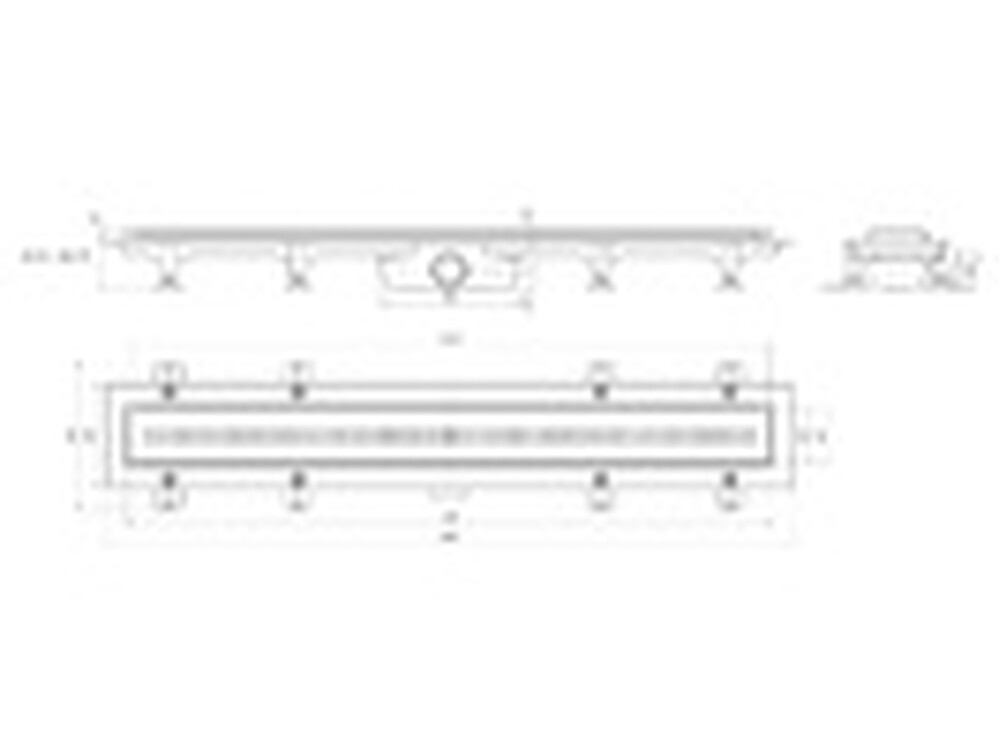 TLQ1275G Трап пластик линейный сухой выпуск 40 