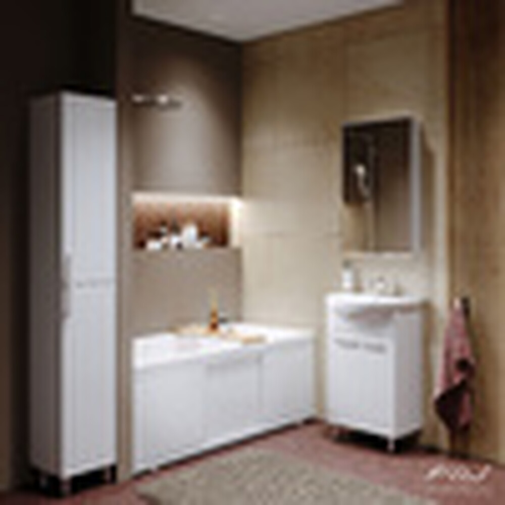 Экран под ванну 1,7 м купе МДФ Alt Plus Белый Alavann