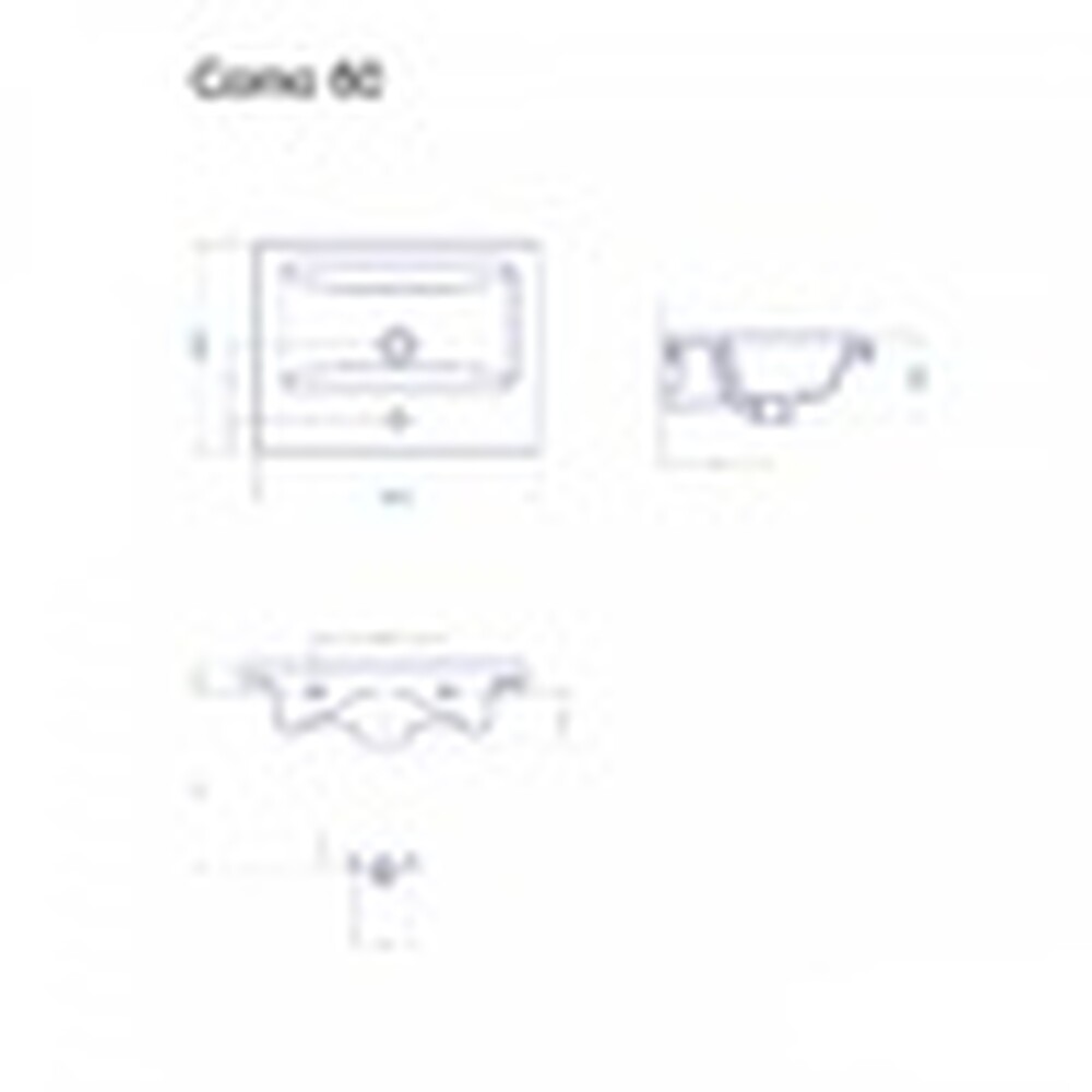 Тумба ANNA-60 под рак Moduo 60/Como 60 (чёрный мрамор) Alavann 