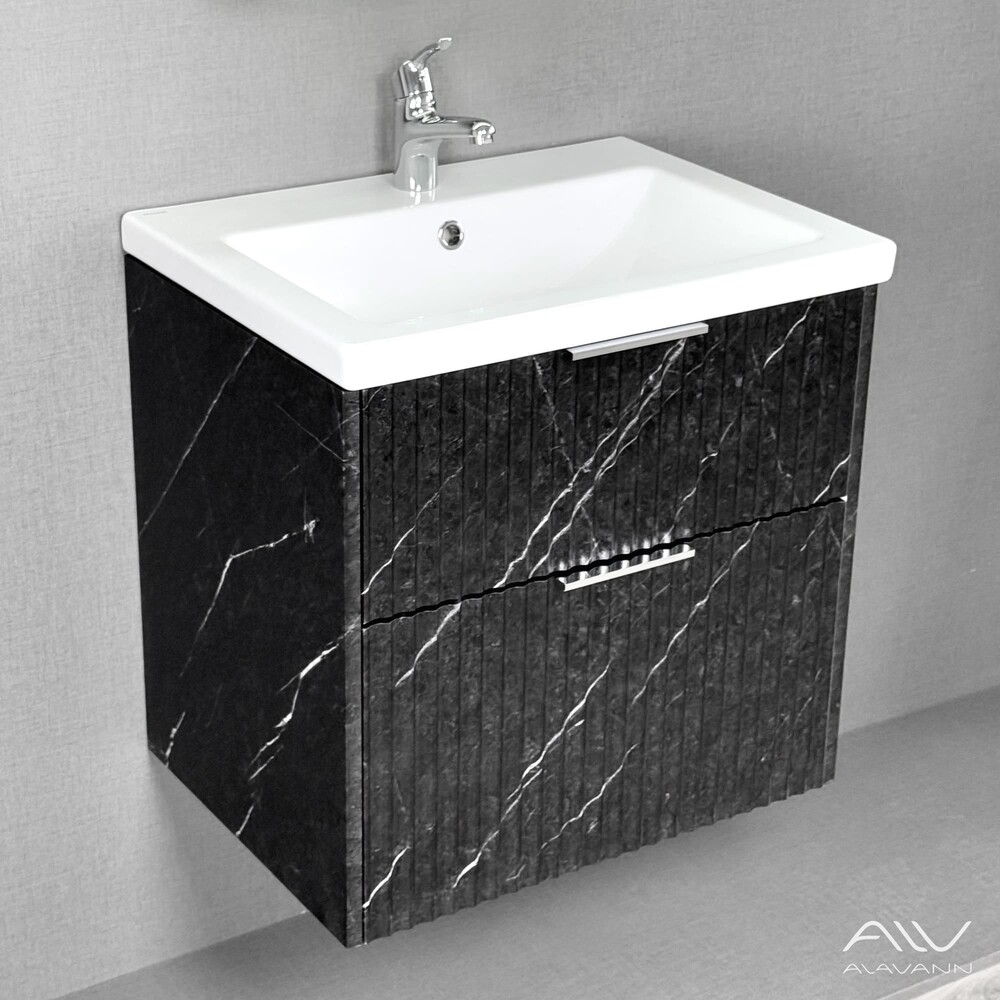 Тумба ANNA-60 под рак Moduo 60/Como 60 (чёрный мрамор) Alavann 