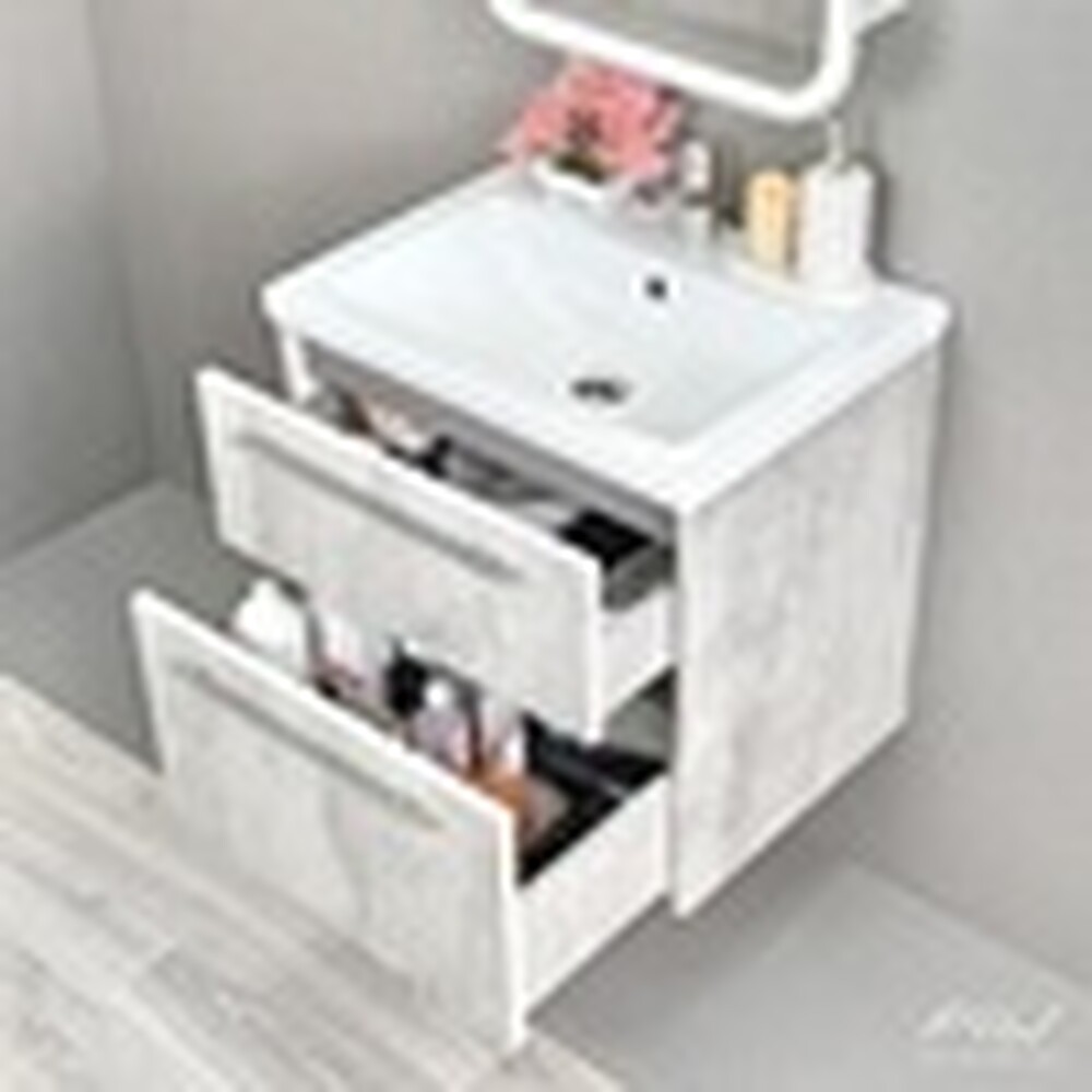 Тумба EMMA-60 под рак Moduo 60/Como 60 (серый бетон) Alavann 