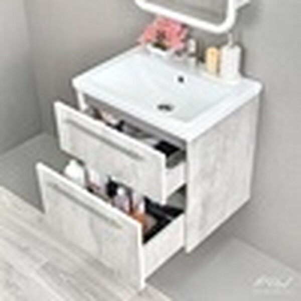 Тумба EMMA-60 под рак Moduo 60/Como 60 (серый бетон) Alavann 