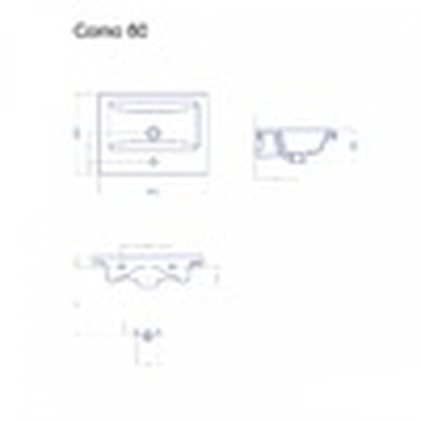 Тумба EMMA-60 под рак Moduo 60/Como 60 (серый бетон) Alavann 