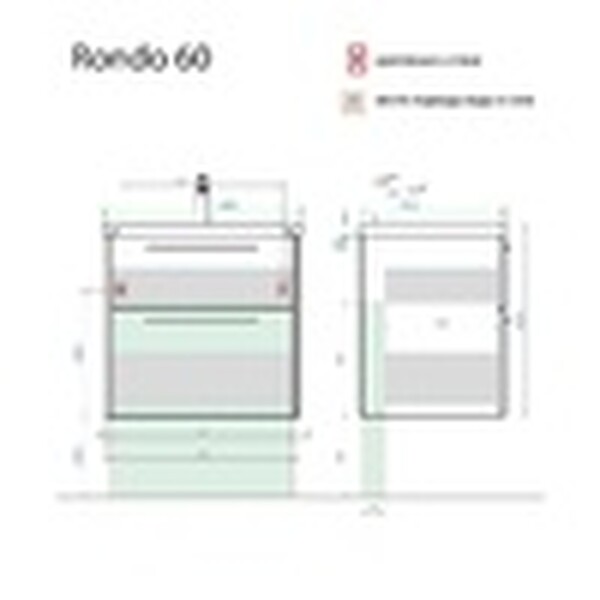 Тумба RONDO-60 под рак Moduo 60/Como 60 (дуб) Alavann 