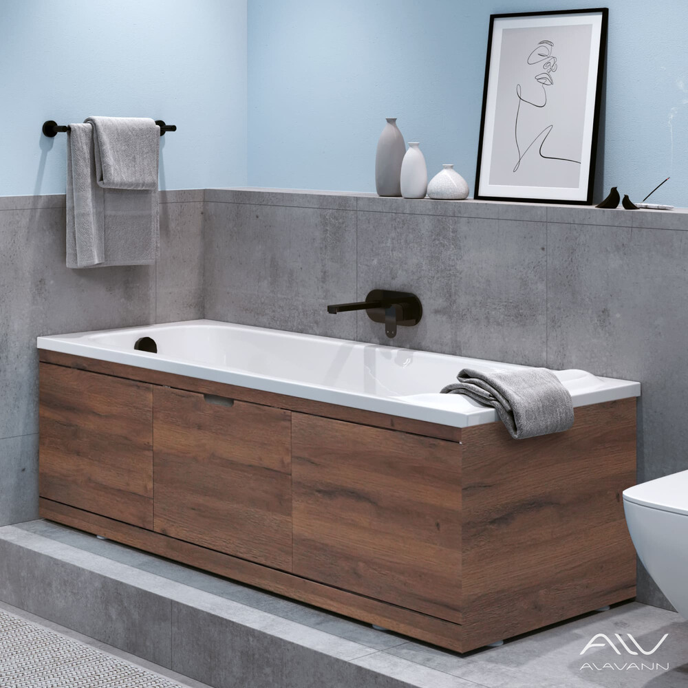 Экран под ванну 1,7 м купе МДФ Rita Дуб Alavann Распродажа