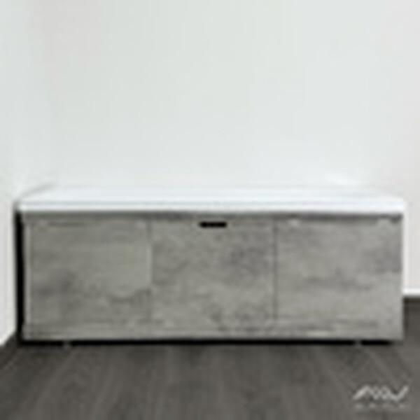 Экран под ванну 1,7 м купе МДФ Rita Серый бетон Alavann