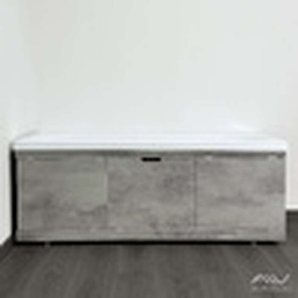 Экран под ванну 1,5 м купе МДФ Rita Серый бетон Alavann