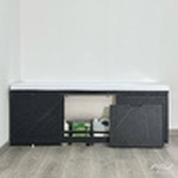 Экран под ванну 1,5 м купе МДФ Rita Чёрный мрамор Alavann