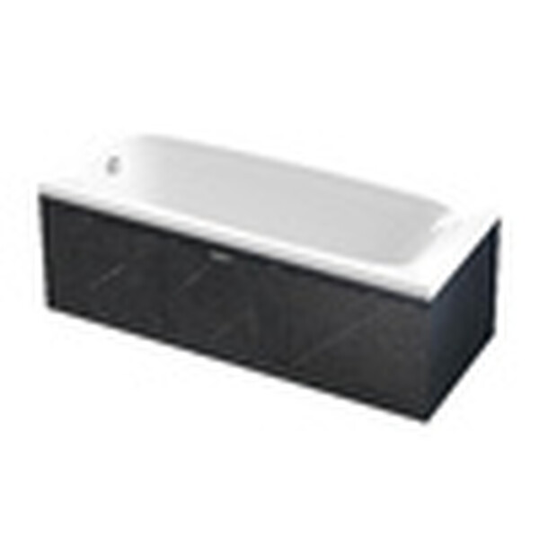 Экран под ванну 1,5 м купе МДФ Rita Чёрный мрамор Alavann