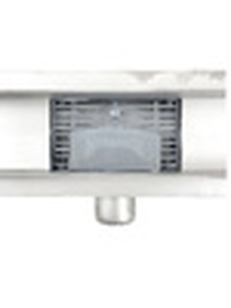 Линейный душевой трап SANTREK AQUA  A-70400 нерж 70*400мм (неповоротный горизонтальный выпуск, ф40)  сухой затвор и гидрозатвор