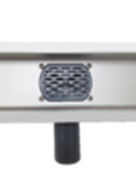 Линейный душевой трап SANTREK AQUA  B-70300 нерж 70*300мм (горизонтальный выпуск 360 гр, ф40) (решетка щелевая, под плитку) сухой затвор и гидрозатвор