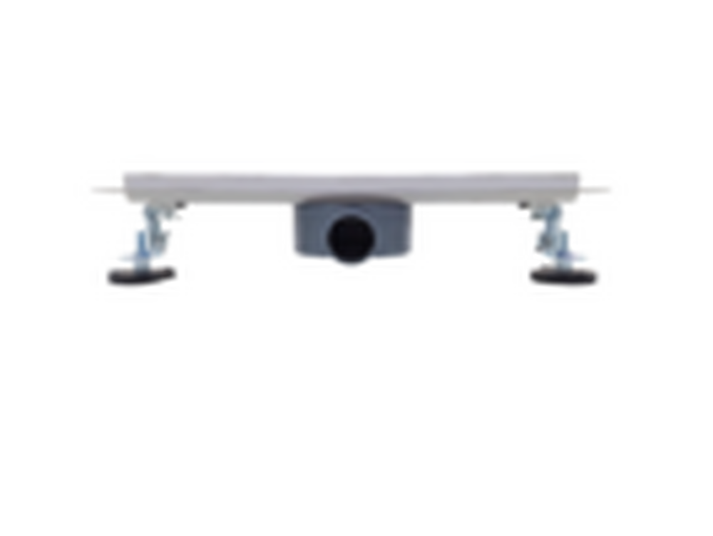 Линейный душевой трап SANTREK AQUA  B-70400 нерж 70*400мм (горизонтальный выпуск 360 гр, ф40) (решетка щелевая, под плитку) сухой затвор и гидрозатвор